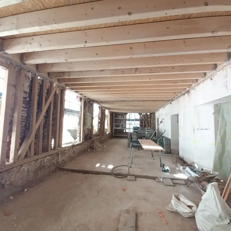 réfection du plancher des combles du pavillon panhard