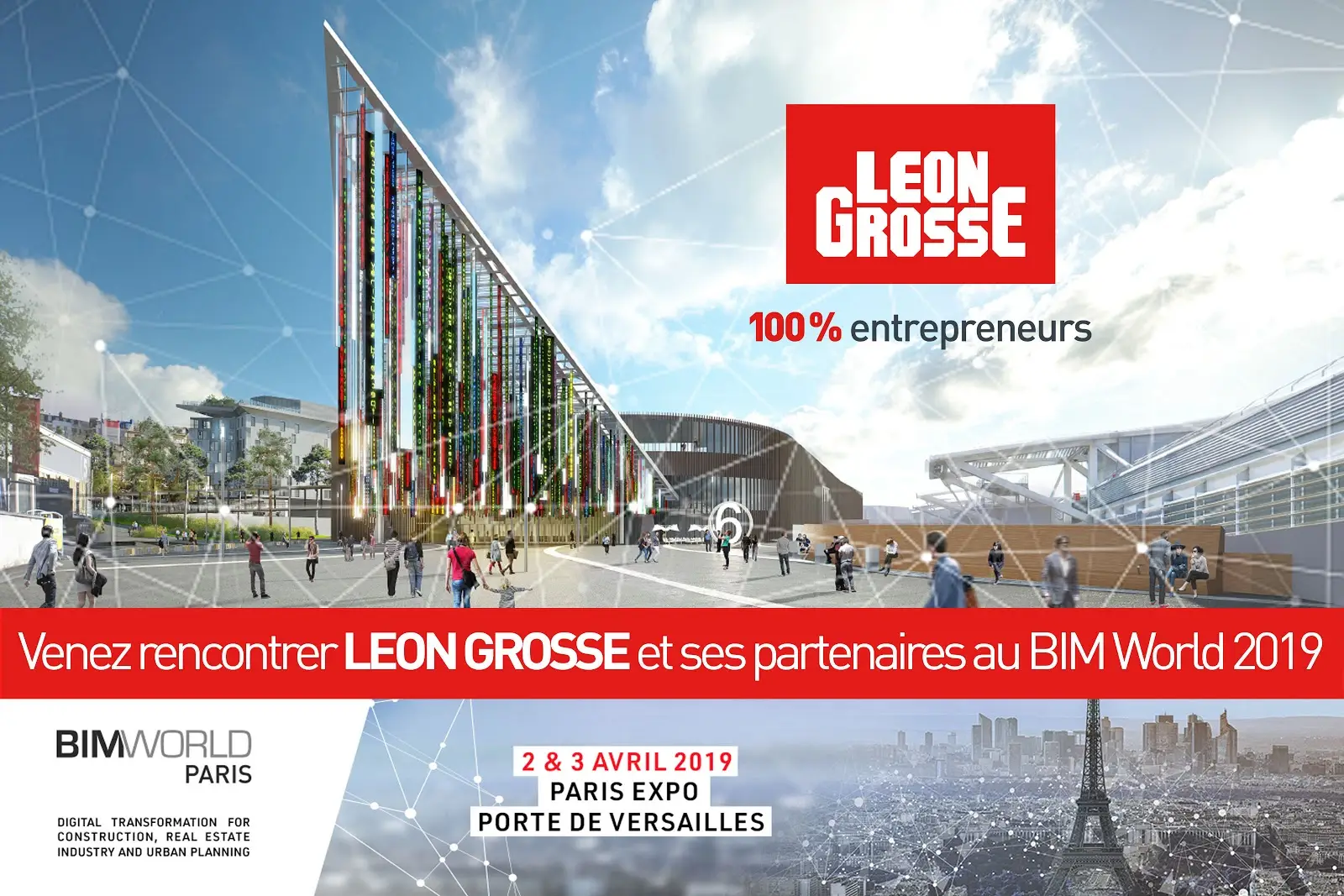 Venez rencontrer Léon Grosse et ses partenaires au BIM World 2019